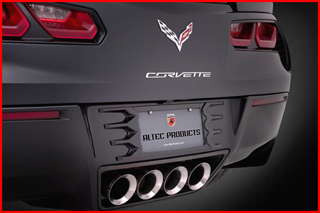 corvette license plate cover