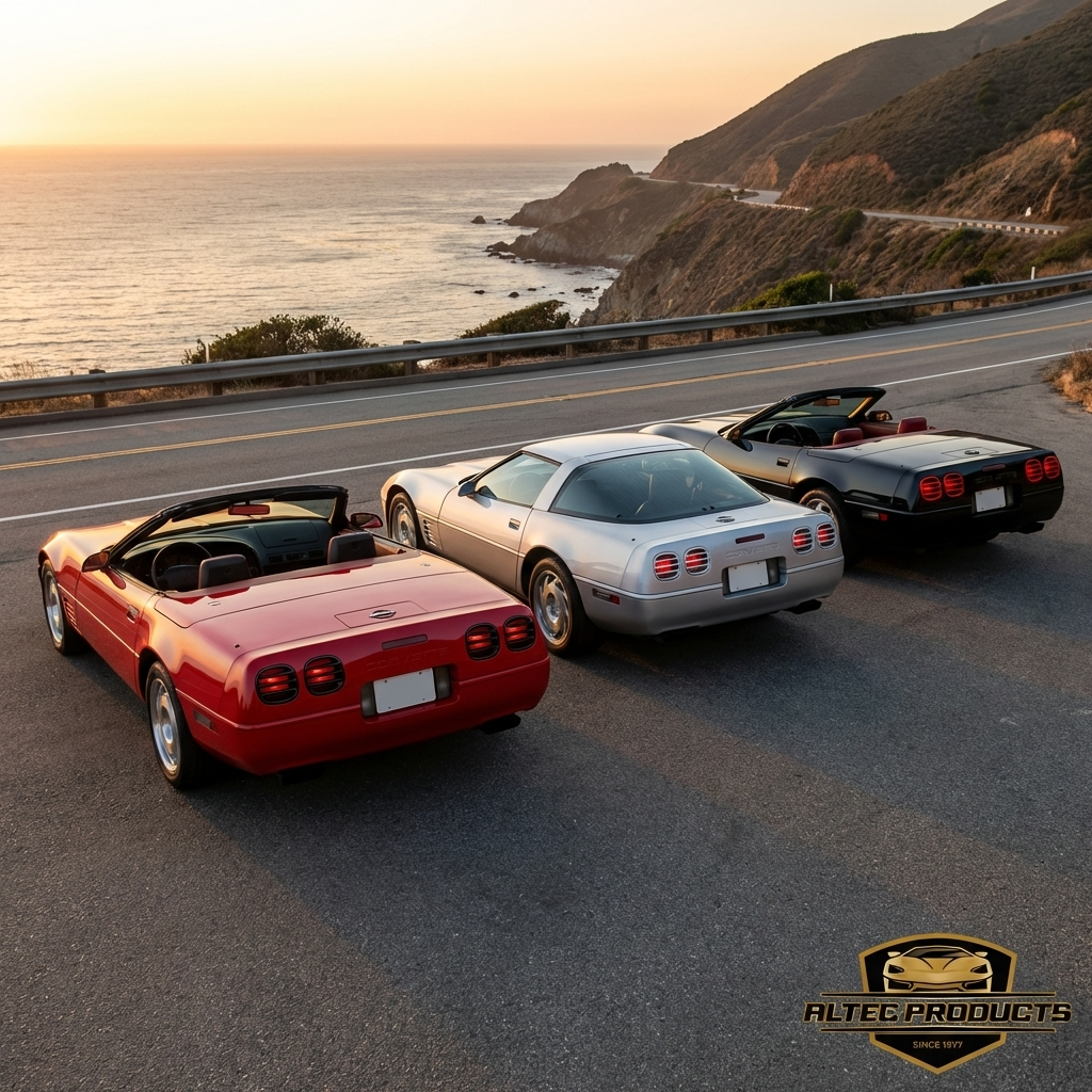 CORVETTE C4 TAILLIGHT LOUVERS 91-96 - Image 4