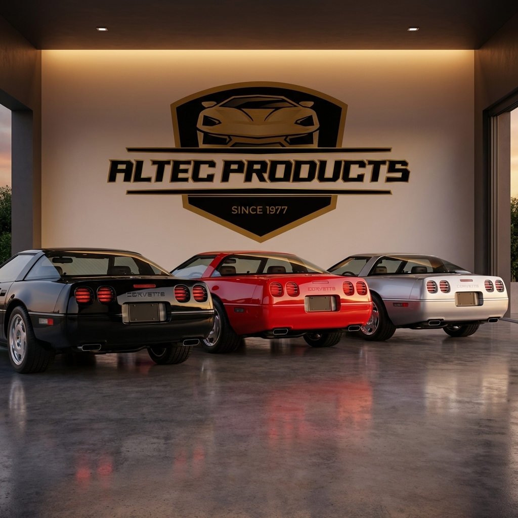 CORVETTE C4 TAILLIGHT LOUVERS 91-96 - Image 2