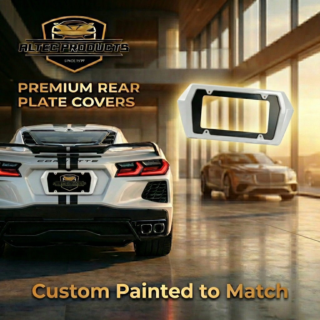 C8 Corvette Boomerang Rear License Frame - Image 6