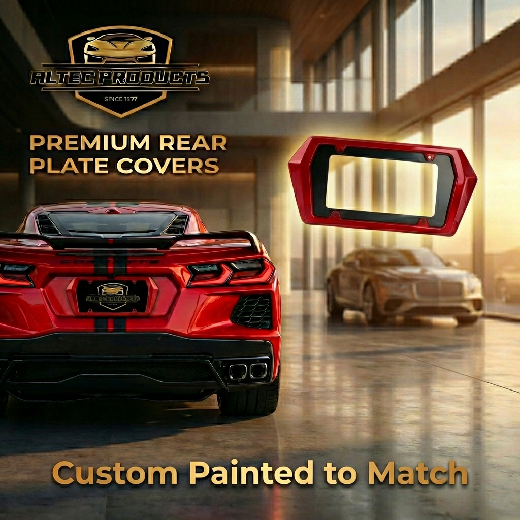 C8 Corvette Boomerang Rear License Frame - Image 5