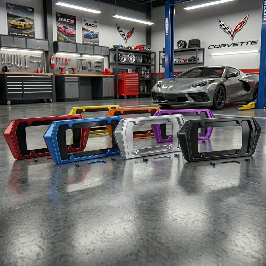 C8 Corvette Boomerang Rear License Frame - Image 8
