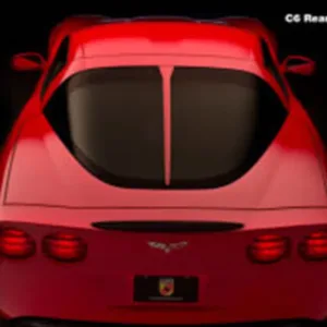 C6 Rear Split Window Trim - Daytona Style