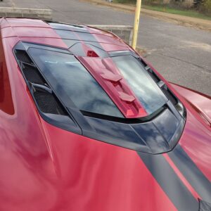 C8 Split Window Rear Glass Overlay — ZR1-Inspired Edition