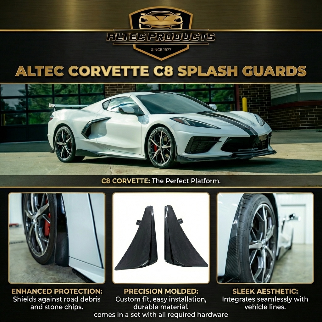 Corvette C8 Custom Molded Splash Guards - Image 7