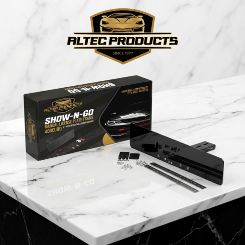 Euro Edition Show-N-Go Manual Front License Plate Frame