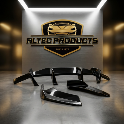 Altec Rear Diffuser Bundle (Center Diffuser + Side Canards) in Carbon Flash